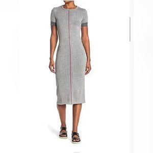 RAG AND BONE rag & bone ElinaRibbed Cotton Blend Midi Dress